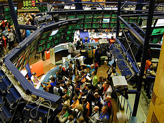 Stock market trading floor