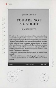 Cover for You Are Not A Gadget by Jaron Lanier