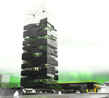 Design concept for a 'vertical farm'