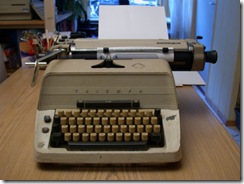 Old-school typewriter
