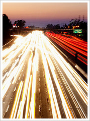 highway vehicle headlights