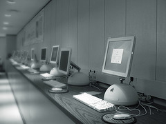row of computers