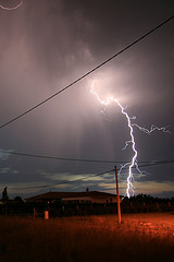 rural lightning strike