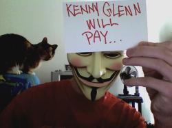 Anonymous vigilantism against Kenny Glenn