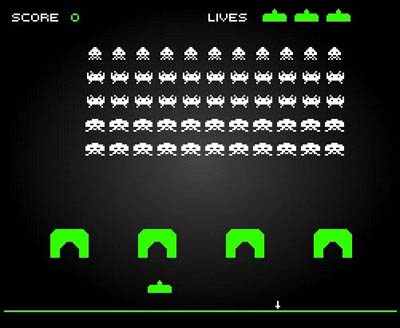 Screengrab from Space Invaders